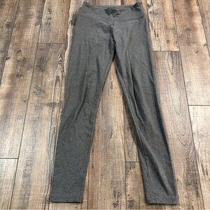 Offline By Aerie Womens OG Leggings Pants Grey Mid Rise Workout Cotton Blend‎ S